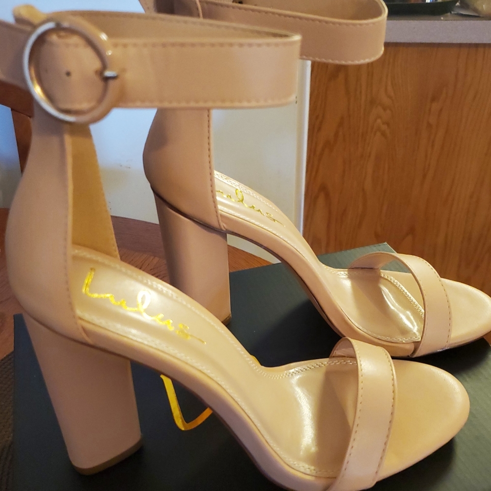 Lulus Nude Block Heel
